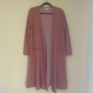 Blush Lularoe Sarah Long Cardigan Size M
